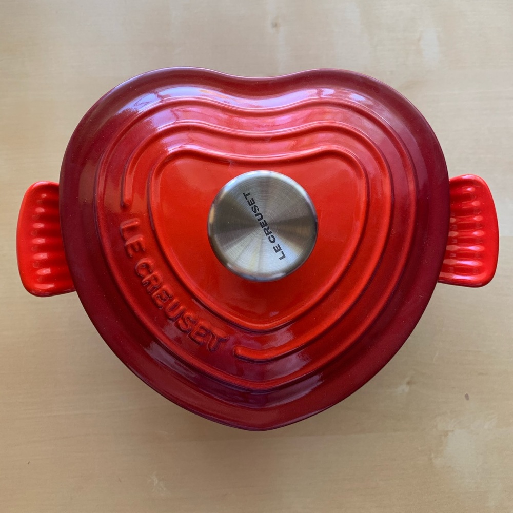 Le Creuset Heart Shaped Cocotte Cast Iron